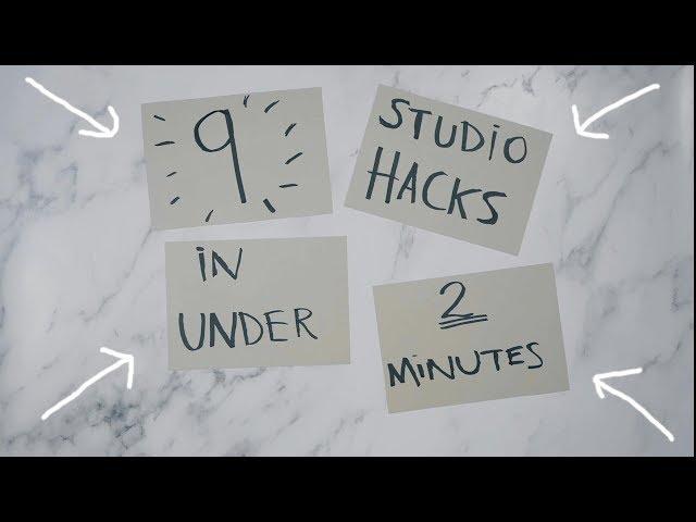 9 STUDIO HACKS I Actually Use in UNDER 2 MINUTES! | Noize London