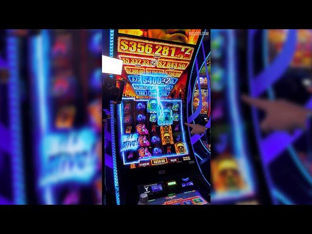 MASSIVE win on Frankenstein  #Slots #Casino #Vegas