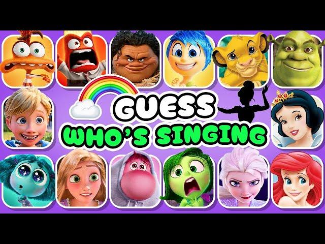 Guess Who's Singing ️ Disney Song Quiz Challenge | Inside Out 2, Moana, Elsa, Rapunzel