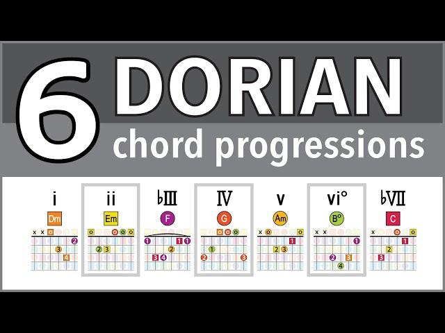 6 Chord Progressions in the DORIAN Mode