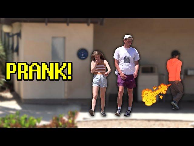 Funny FART Prank at the Park! I NEED THE BATHROOM!