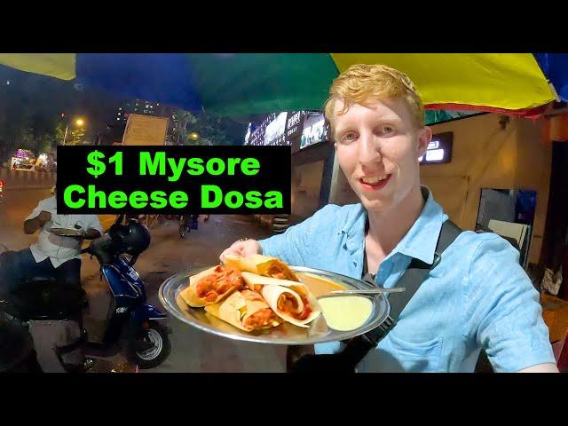 My first time trying Indian dosa in Mumbai 