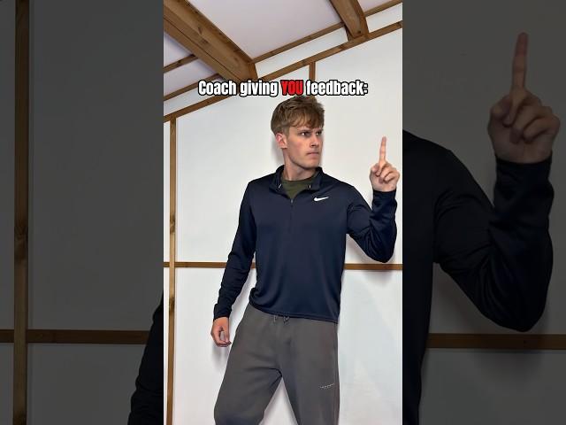 Coach giving feedback to beginner vs YOU…