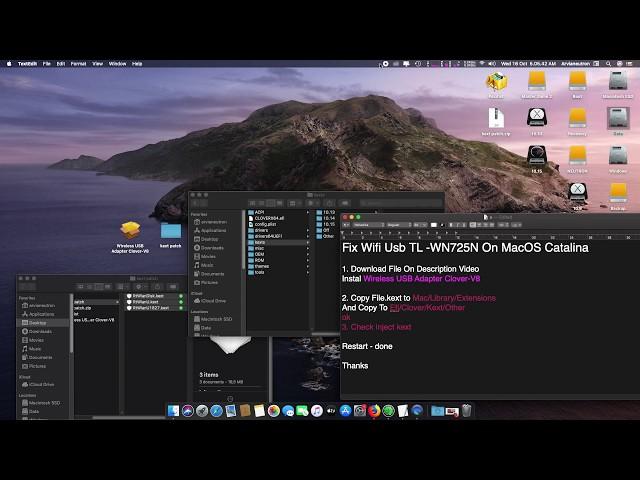 Fix TL-WN725N Usb Wifi MacOS Catalina - Hackintosh