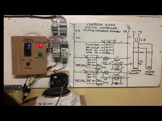 How to install OMRON E5EC Digital heating temperature Controller.