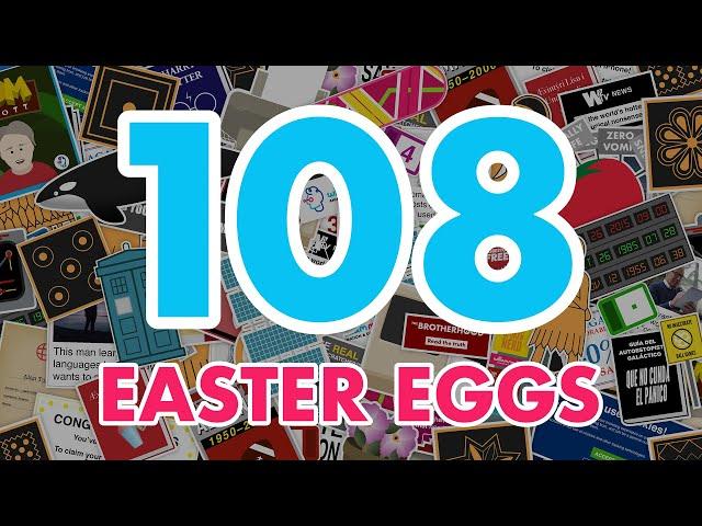 I spent 2020 hiding 108 Easter Eggs in people's videos.