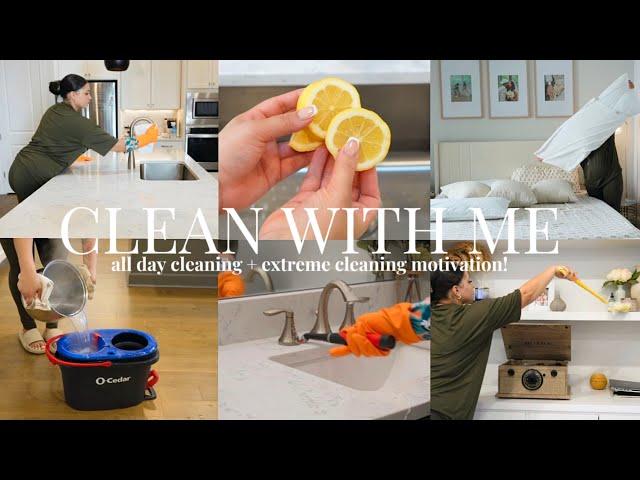 SPRING CLEAN MY HOUSE WITH ME! (extreme deep cleaning motivation + cleaning hacks & more)