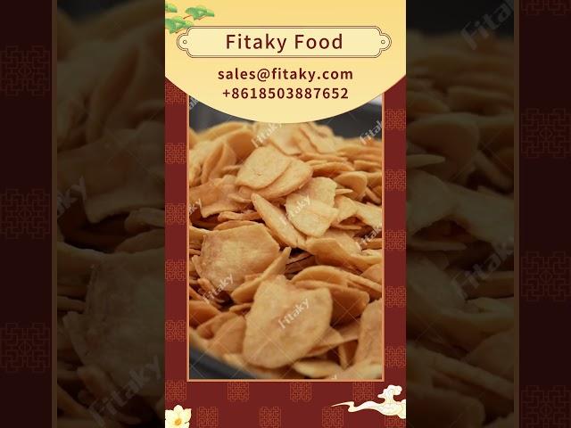 Fitaky supply high quality Delicious crispy fried garlic slices #food#friedgarlic #garlic