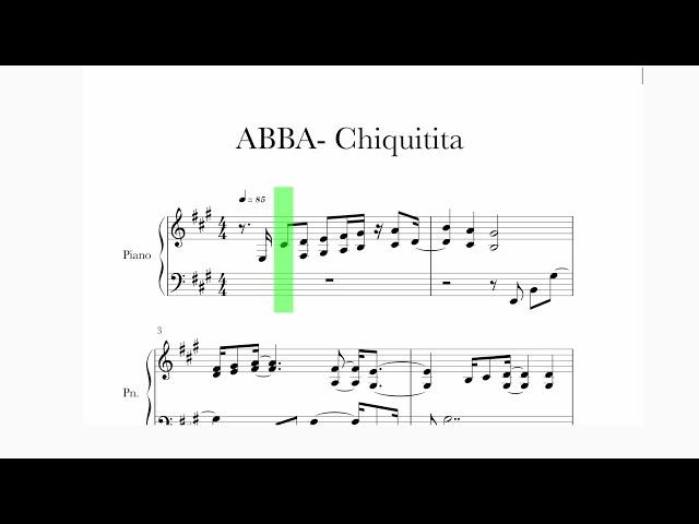 ABBA  - Chiquitita Sheet Music