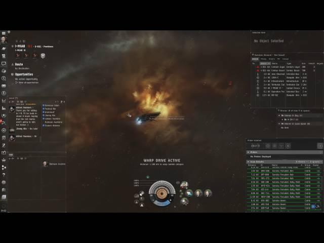 EVE Online. Фарм в нулях Hurricane. 40 миллионов ISK/час