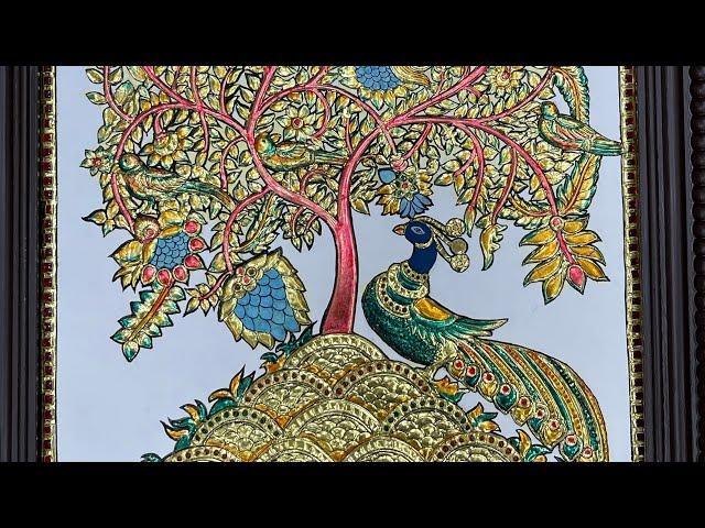 kalpavriksha tree tanjore painting | Balaji Tanjore Art Gallery | call/WhatsApp : 6383884488