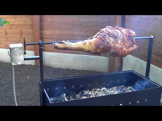 Автоматический вертел своими руками.Homemade Pig Spit rotiserrie.