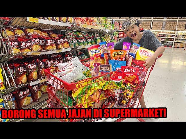 BOCIL BELANJA BULANAN BORONG SEMUA JAJAN DI SUPERMARKET!!!