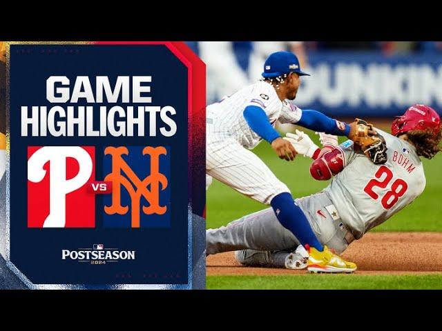 Phillies vs. Mets NLDS Game 3 Highlights (10/8/24) | MLB Highlights