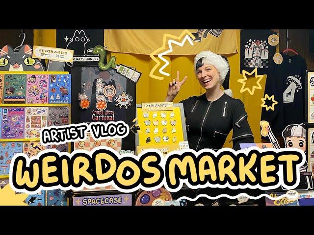 ART VLOG  nearly MISSED the market & training a helper! | full time illustrator