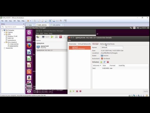 Live VMs  migration on KVM ( using virt-manager ) ubuntu 16.04