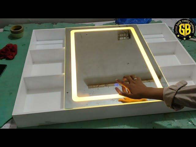 How To Make A Led Mirror Just In 3 Minutes #greatbathvanitycompany