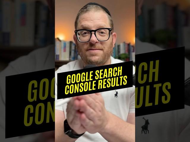 Google Search Console search console results