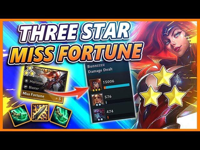 ⭐⭐⭐ THE FIRST THREE STAR MISS FORTUNE ON YOUTUBE  - BunnyFuFuu | Teamfight Tactics