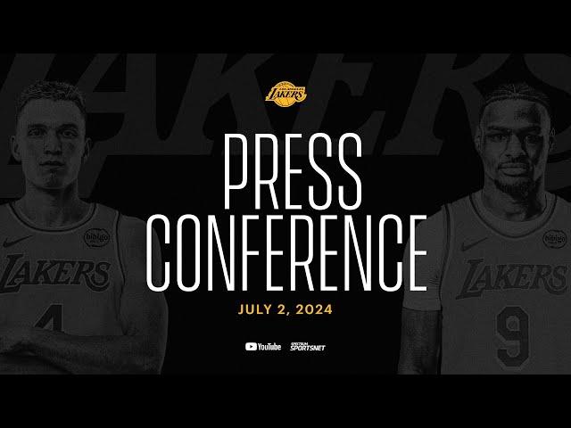 Dalton Knecht & Bronny James Introductory Press Conference