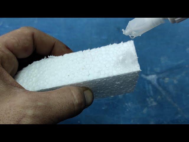 Super glue and foam! Pour glue on the foam and surprise the result!