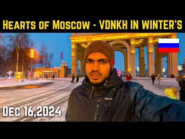 VDNKH - HEART OF MOSCOW ️ | WINTER’S IN RUSSIA | HEAVY SNOWFALL ️ | INDIAN IN RUSSIA