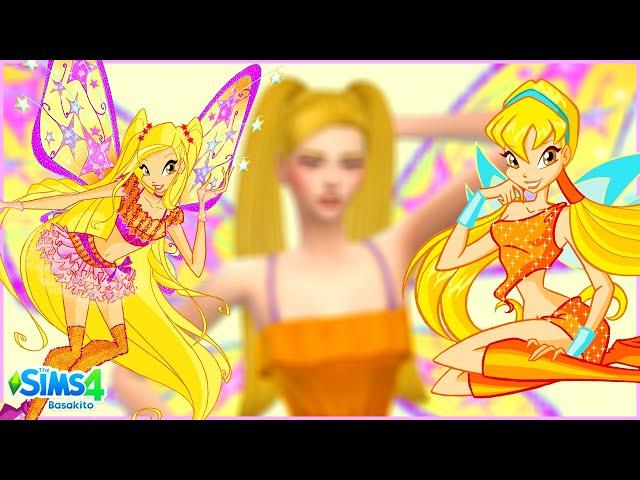 WINX CLUB STELLA ‍️ | CREATE A SIM  | THE SIMS 4  | the sims 4 türkçe cas winx club