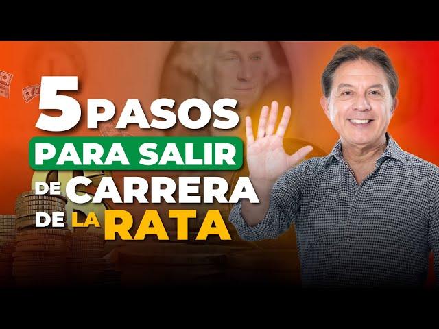 Aprende 5 Pasos de Padre Rico para salir de la carrera de la rata