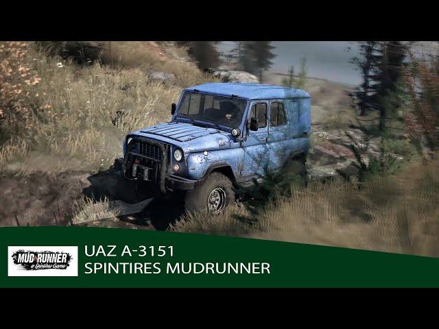 UAZ 3151 in Spintires in MudRunner Simulator Gameplay