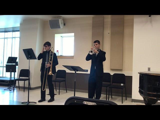 UHS Trumpet-Trombone Duet - 2018 WMEA State Ensemble Small Brass 1st Place