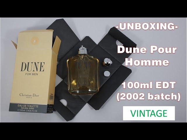 Unboxing _ VINTAGE Dune Pour Homme by Christian Dior (2002 batch)