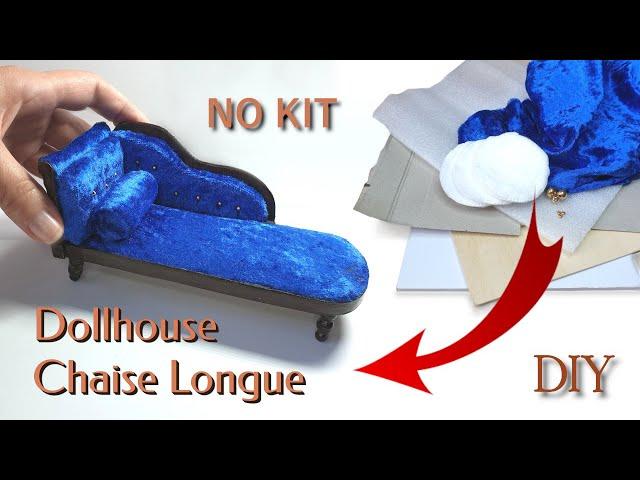 ~TUTORIAL~ DIY CHAISE LONGUE ~Dolls House Miniatures~ #MiniatureChair #ChaiseLongue #ChaiseLounge