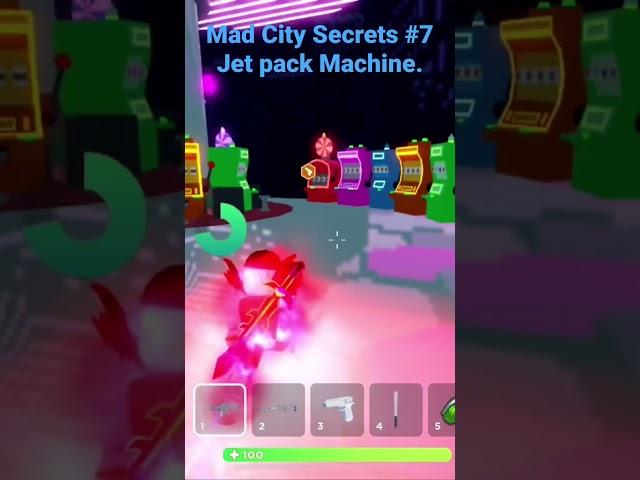 Mad City Secrets #7 Jetpack Machine #roblox #madcity