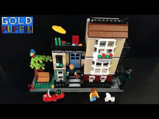 Lego Creator Park Street Townhouse - Speed build 31065 | Gold Puffin Lego Animation