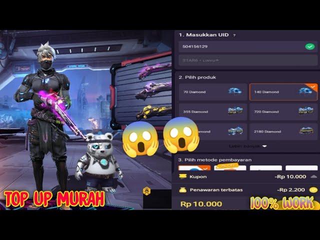 CARA MENDAPATKAN DIAMOND FREE FIRE MURAH 100 WORK || #Kachishop