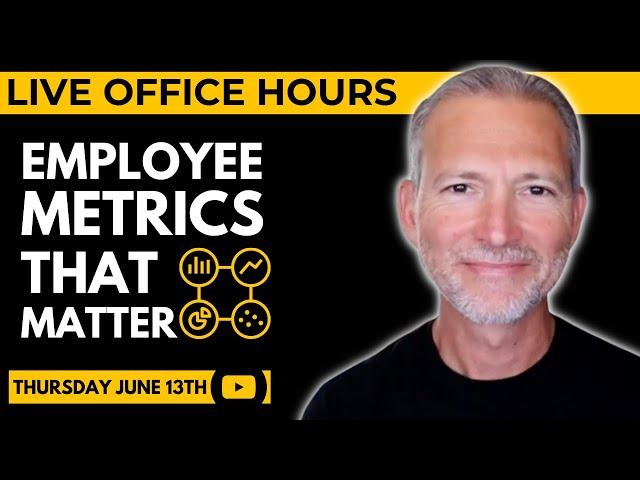 36 Employee Performance Metrics That Matter  Live Office Hours with Andrew LaCivita