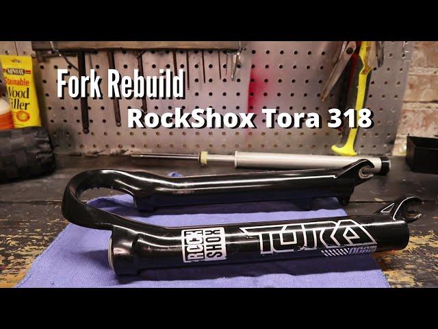 Old School Rockshox Tora 318 rebuild/ASMR