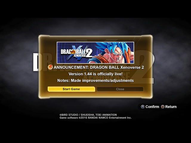 *NEW* XENOVERSE 2 (VERSION 1.44) UPDATE!