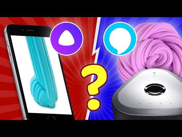 ЯНДЕКС АЛИСА против ALEXA assistant / Слайм из случайных ингредиентов