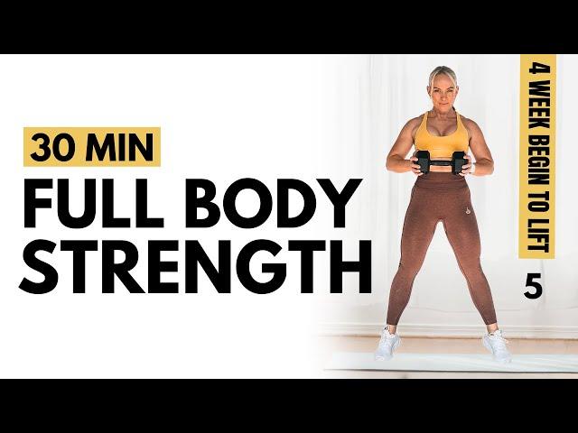 DAY 5 FULL BODY Strength Workout Beginners [at home workout program]