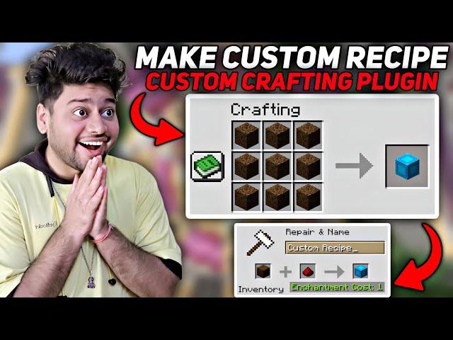 How To Make Custom Crafting Recipes in Minecraft | How To Use Custom Crafting Plugin Aternos