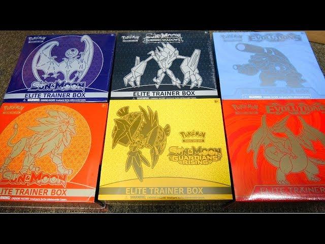 Opening 6 Pokemon Elite Trainer Boxes