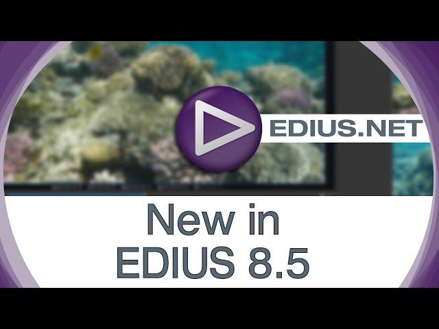 EDIUS.NET Podcast - New in EDIUS 8.5