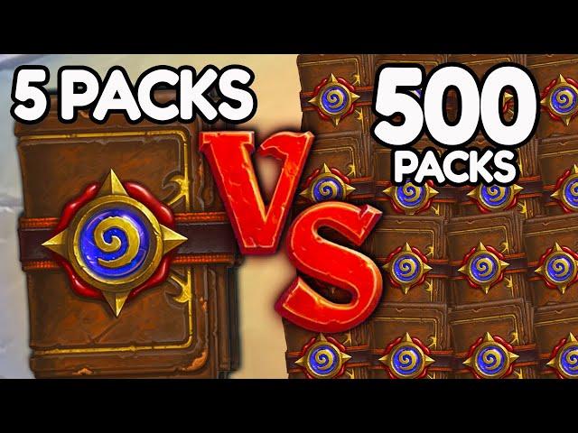 5 Pack VS 500 Hearthstone Packs