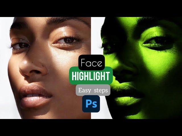 HOW TO create perfect face highlight s in 1 minute with photoshop ( easy tutorial)