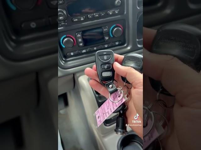 How to program a keyless remote for a 2004 Chevy Tahoe. #chevy #locksmith #carkeys #diy