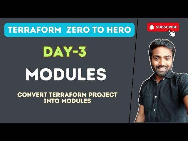 Day-3 | Terraform Modules | Write your First Module | #terraform #abhishekveeramalla