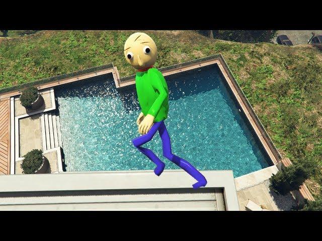 GTA 5 Water Fails | Ragdolls Baldi's Basics vol.1 (Euphoria physics)