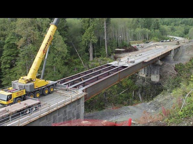 Modern Bridge Construction Time Lapse Compilation