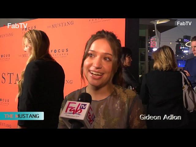 Actress Gideon Adlon arrives at "THE MUSTANG" premiere